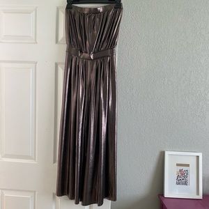 UO Strapless Metallic Jumpsuit NWT